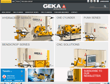 Tablet Screenshot of geka-ironworkers.com